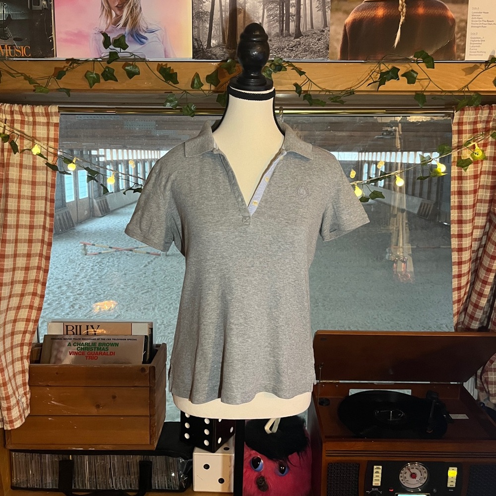 🩶Gray Polo Women's Top🩶